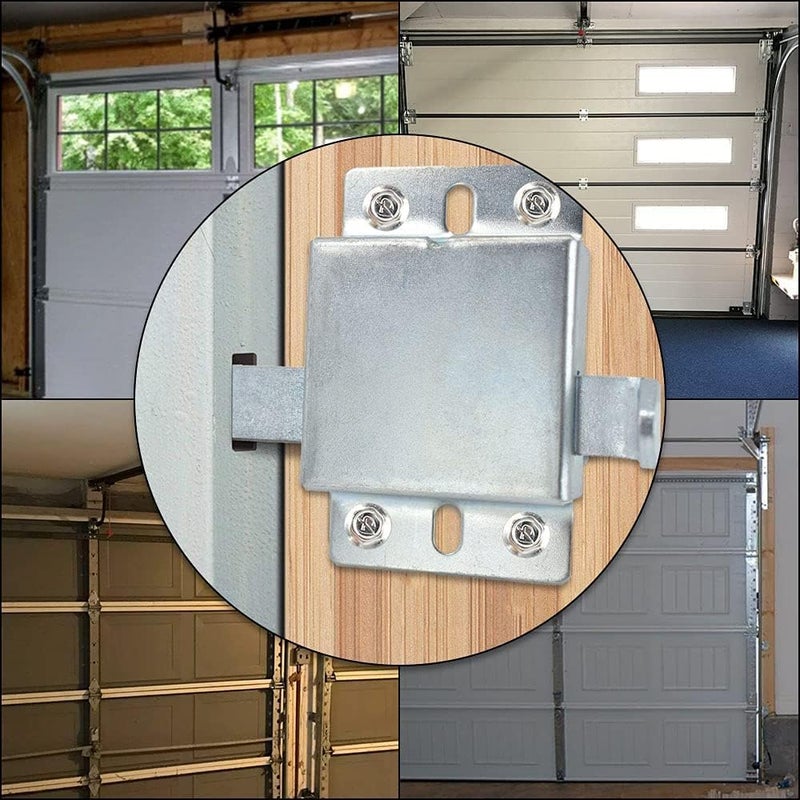 ALCAN Residential Garage Door Universal and Adjustable Lock System | Lock Replacement for Garage Door Repair | Hardware Lock Garage Repair | Slide Lock Garage Door Security | Garage Hardware Lock Security - Image 4